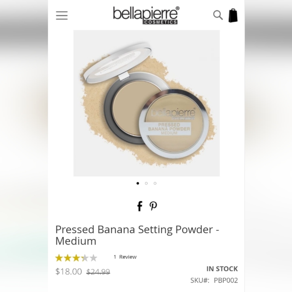 Bella Pierre Pressed Banana Setting Powder